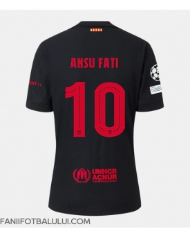 Barcelona Ansu Fati #10 Tricou Fotbal Replică 2024-25 Barbati Deplasare